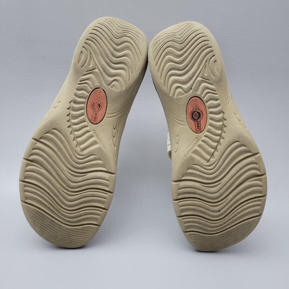 Earth Spirit Sandals Womens 8.5 Slingback Strappy White Leather Boho Studded - Picture 9 of 10